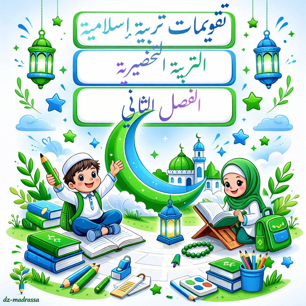 تقويمات تربية إسلامية تحضيري الفصل الثاني