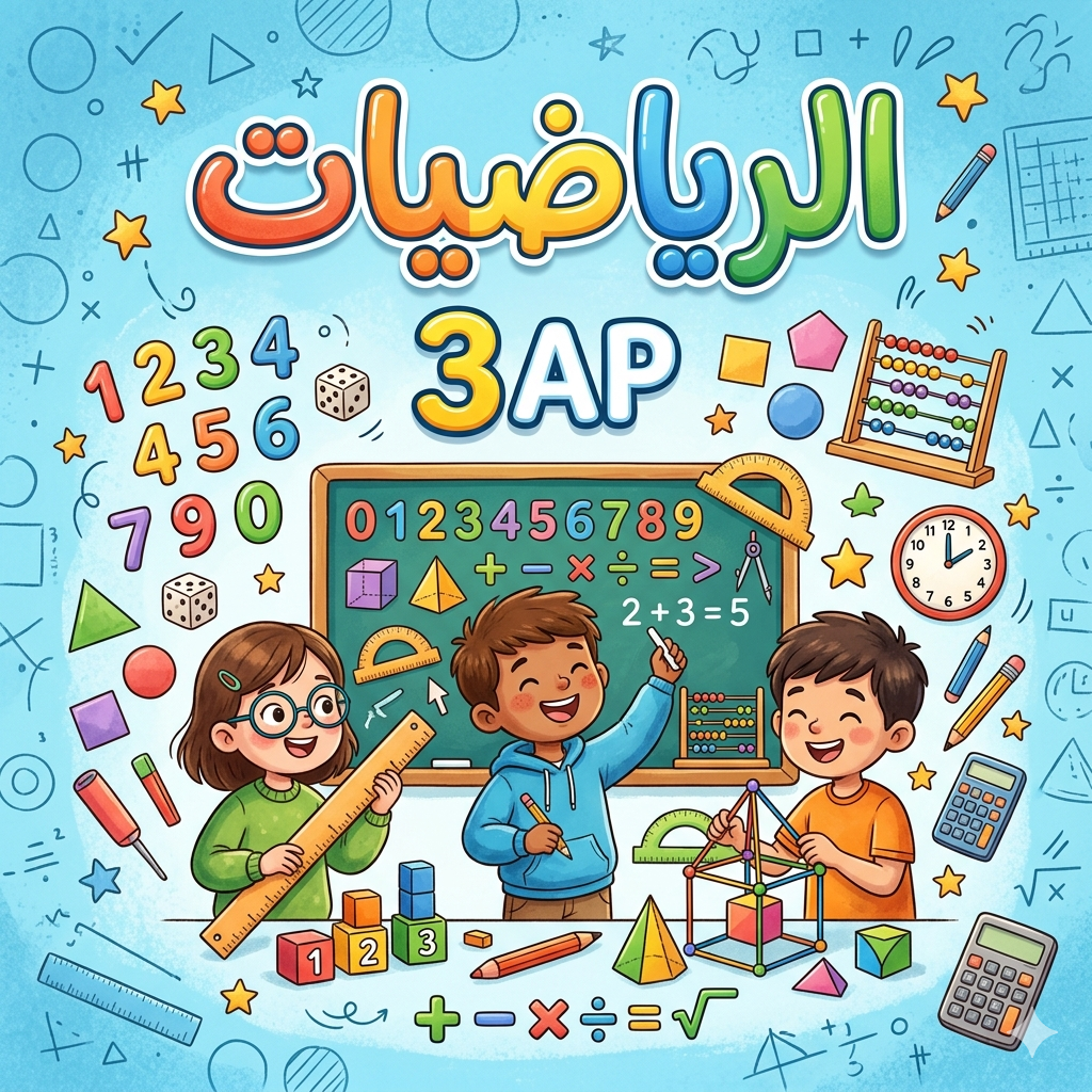 اختبارات الرياضيات الثالثة ابتدائي الفصل الثالث