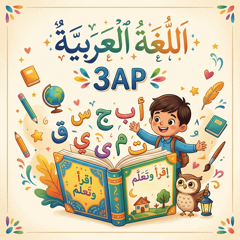 اختبارات اللغة العربية الثالثة ابتدائي الفصل الثالث