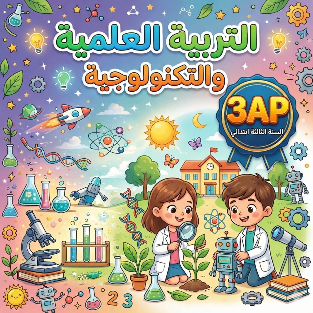 اختبارات التربية العملية والتكنولوجية الثالثة ابتدائي الفصل الثاني