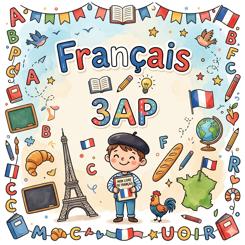 تقويمات واختبارات اللغة الفرنسية الثالثة ابتدائي الفصل الثالث