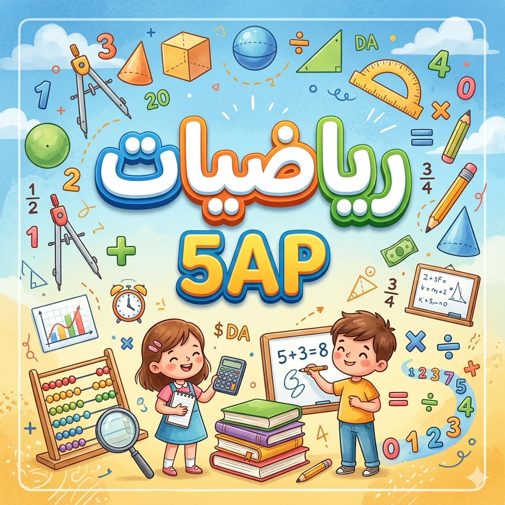 تقويمات واختبارات الرياضيات الخامسة ابتدائي الفصل الثالث