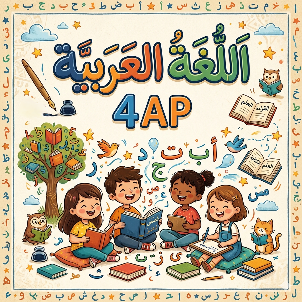 اختبارات اللغة العربية الرابعة ابتدائي الفصل الثالث